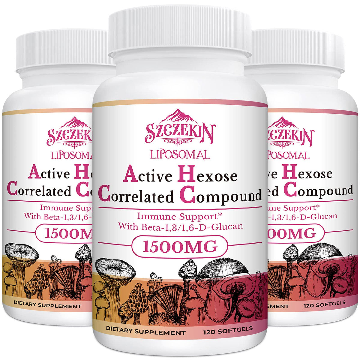 Szczekin liposomal 1500mg bottle pour for easy daily immune support