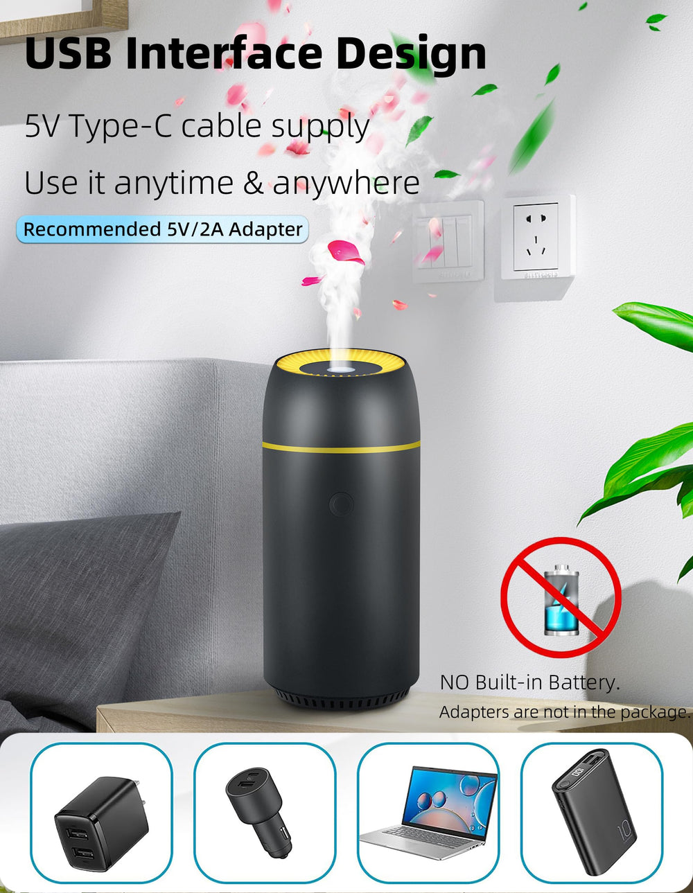 Szyuwolf diffuser lights create colorful ambience on the go.