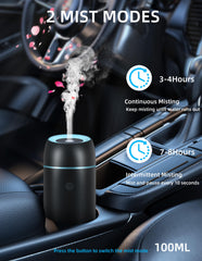 Szyuwolf diffuser ultrasonically emits a light mist in motion.