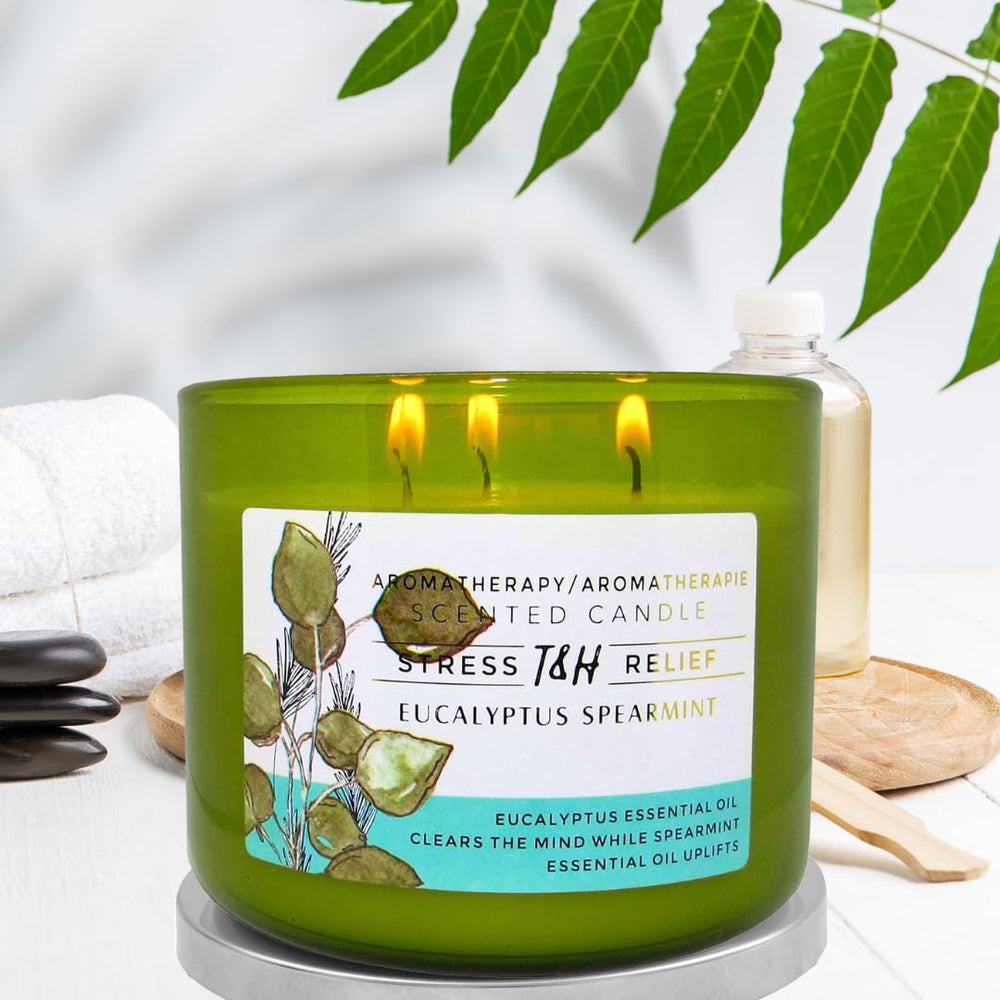 T&H Eucalyptus Spearmint candle post-burn reuse as decor or planter
