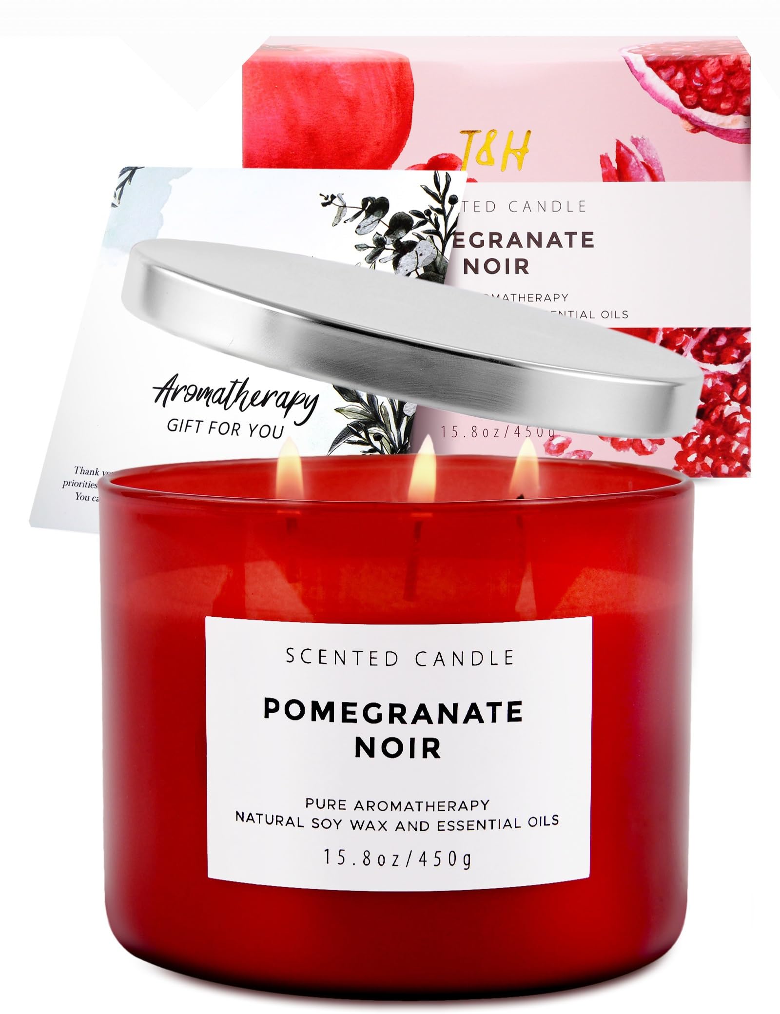 T&H Pomegranate Noir Vanilla lid and To & From gift card