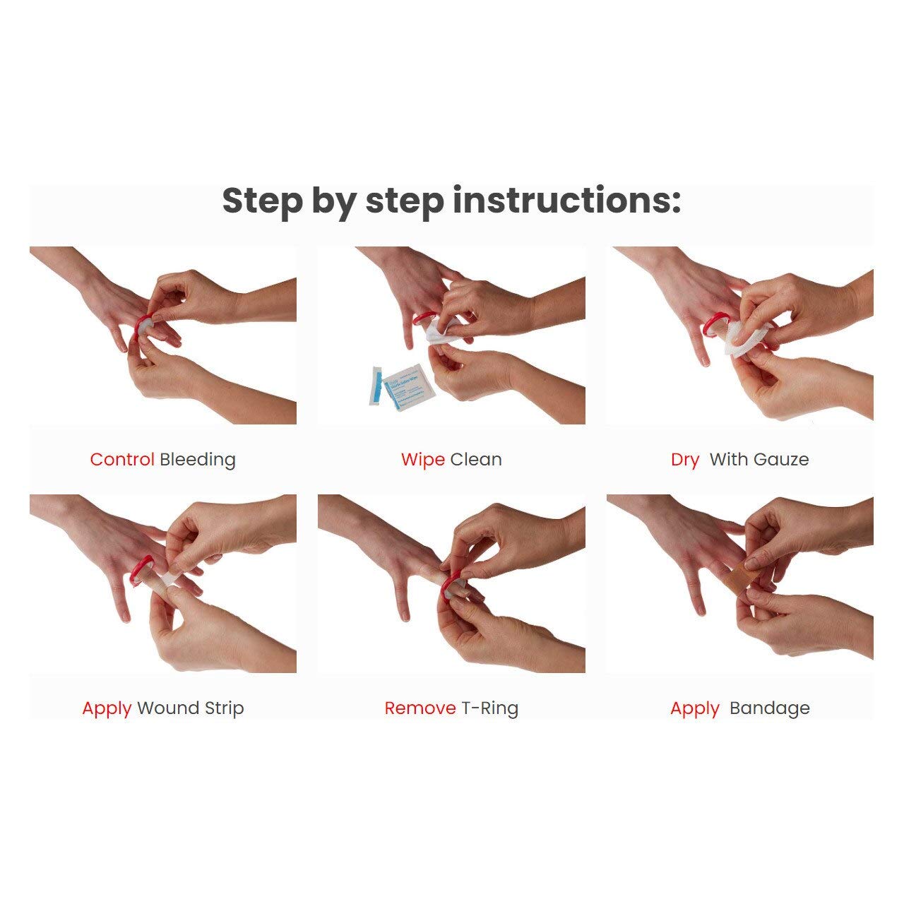 T-Ring gauze 2x2 for effective wound coverage and absorption.