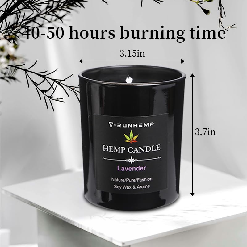 T-RUNHEMP 100% natural soy wax for a clean burn