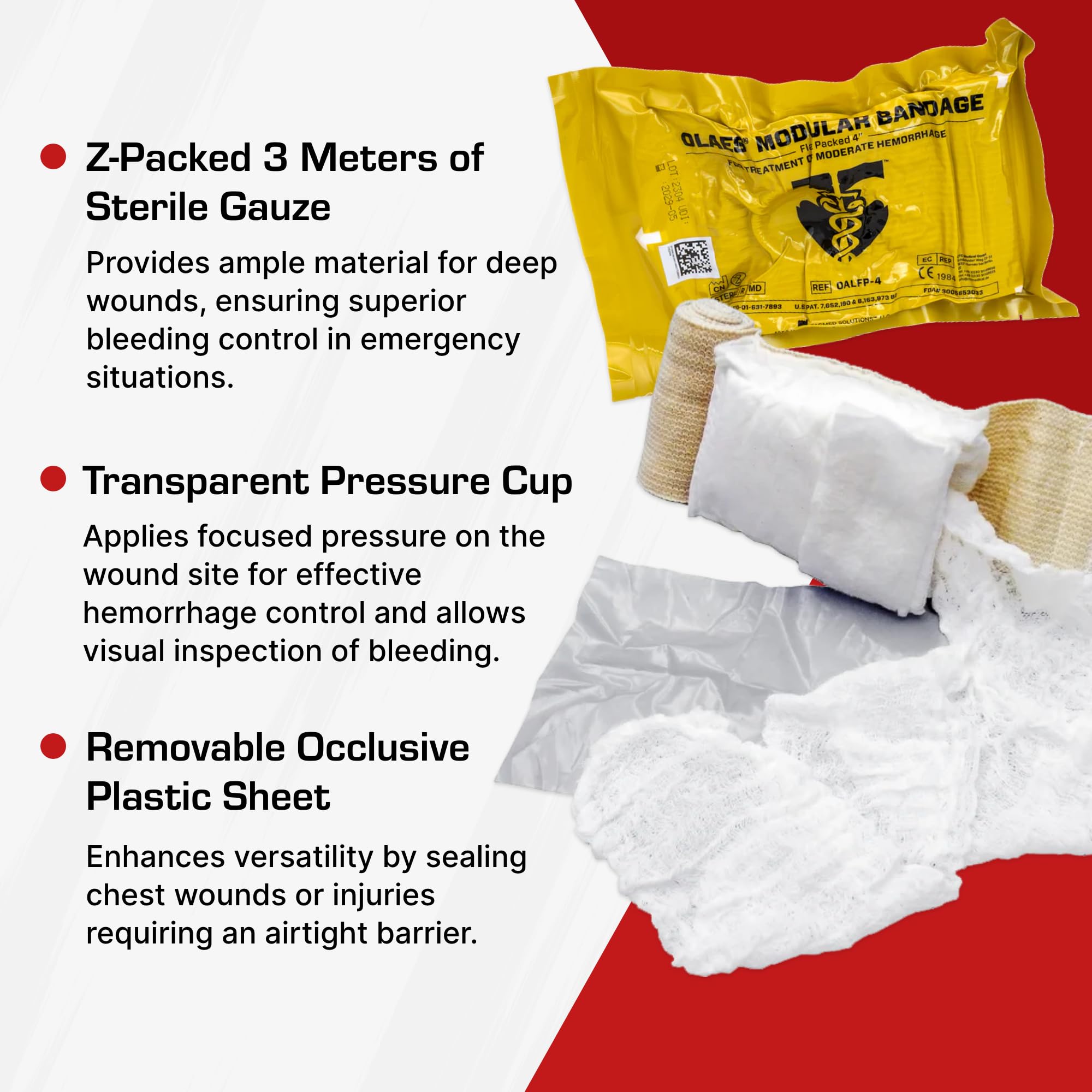 TacMed Solutions OLAES 4-inch 6-year shelf life supports long-term field storage.