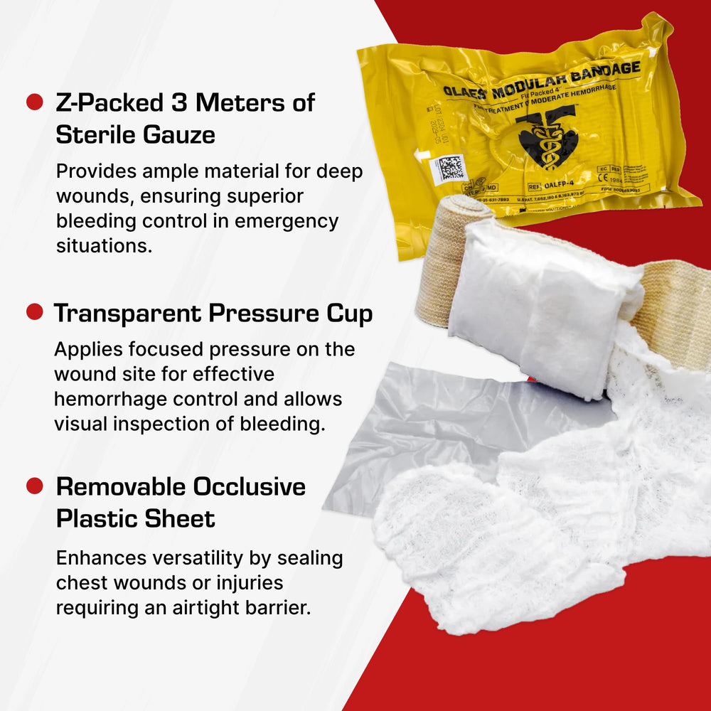 TacMed Solutions OLAES kit designed for quick trauma dressing in field operations