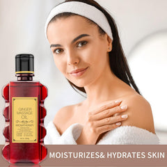 TAEERY Massage Oil texture highlights non-greasy, fast-absorbing feel