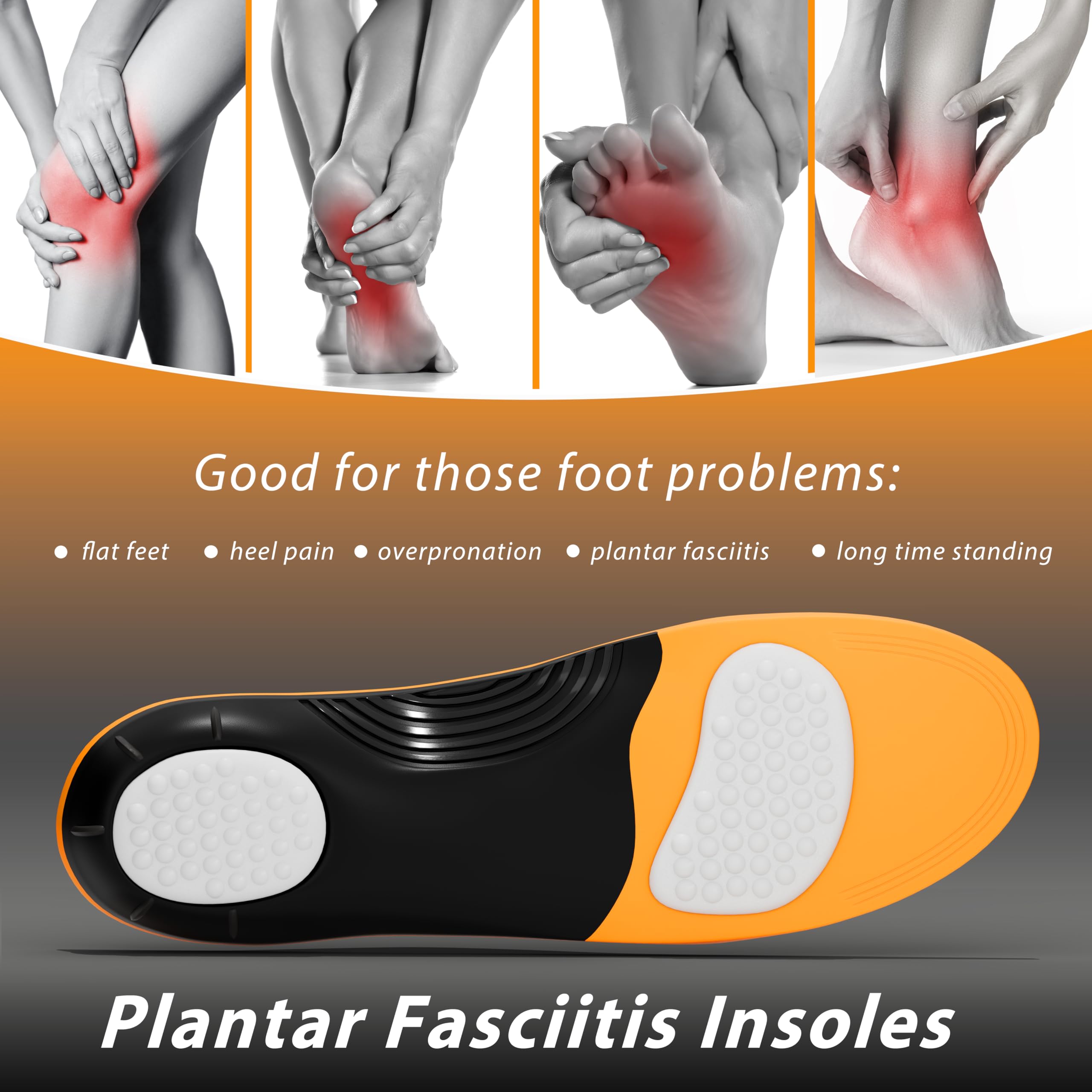 TAEPUSR Triple-layer cushioning supports comfort for work or running