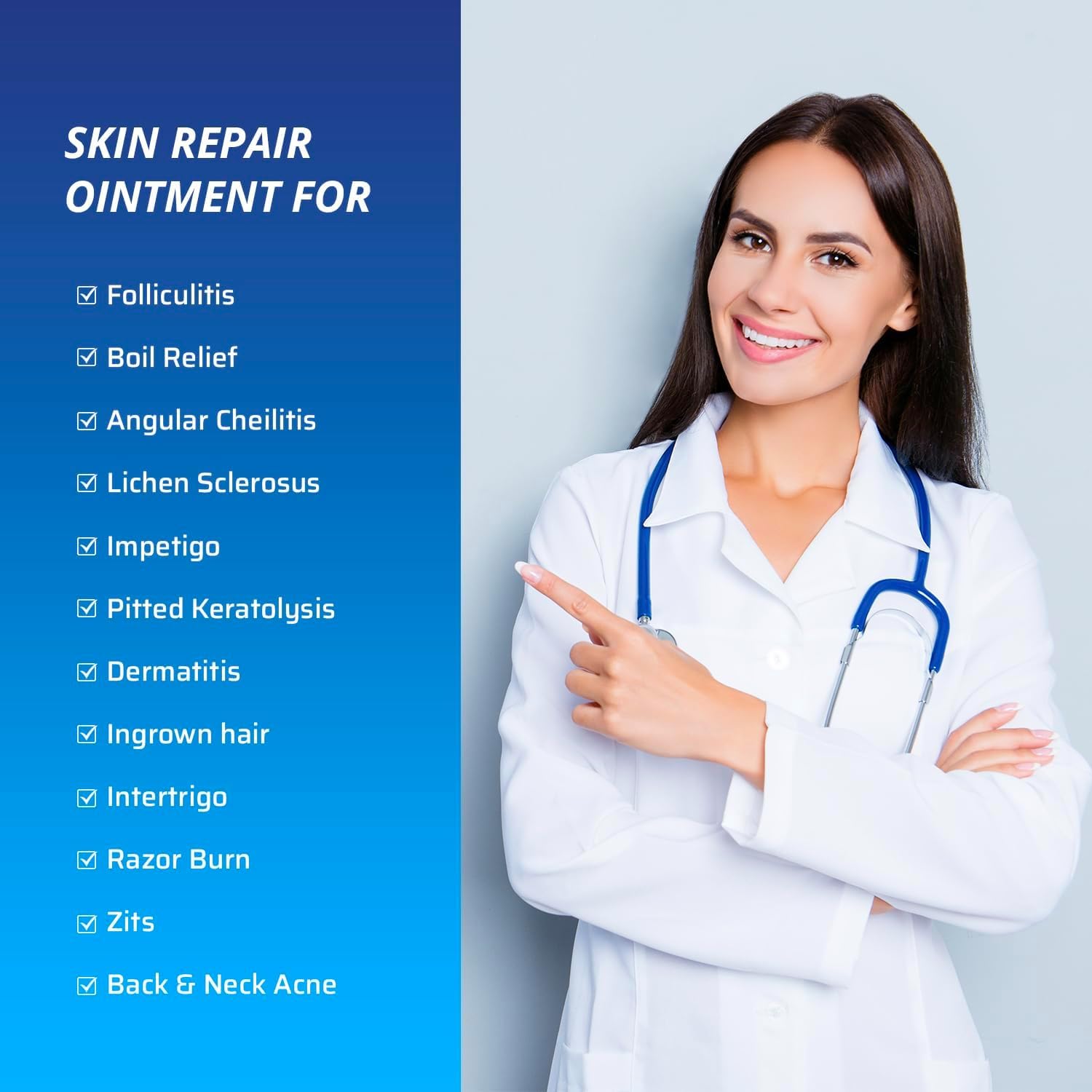 TAGRID Skin Repair Ointment being applied to forearm for gentle relief.