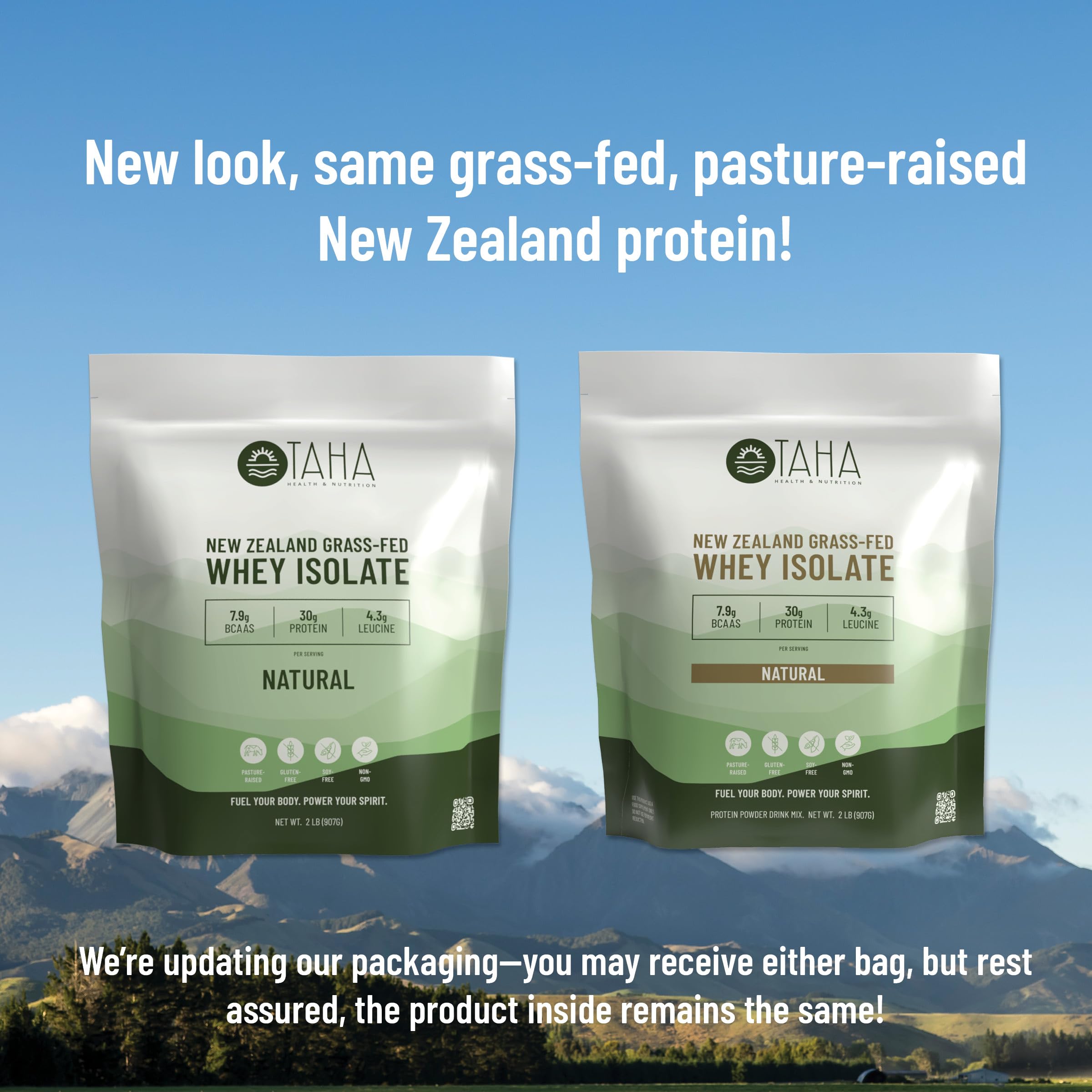 Taha Health and Nutrition third-party testing seal on front label.