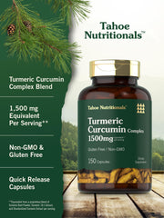 Tahoe Nutritionals Turmeric is Non-GMO and gluten-free for clean daily use.