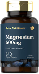 Tahoe Nutritionals Magnesium caplet close-up highlighting a smooth, easy-swallow coating.