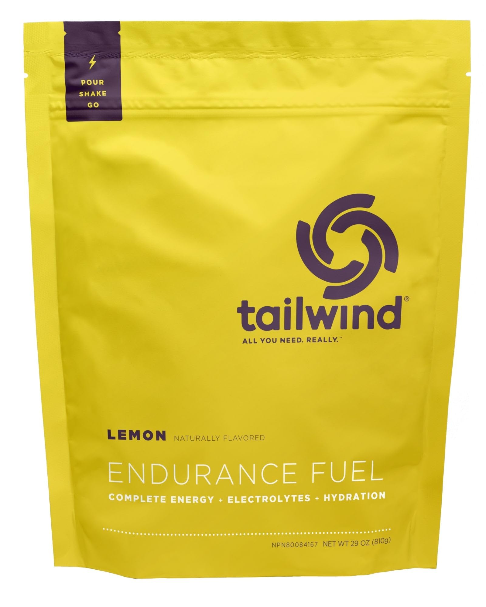 Tailwind Endurance Fuel clear drink after dissolving for hydration