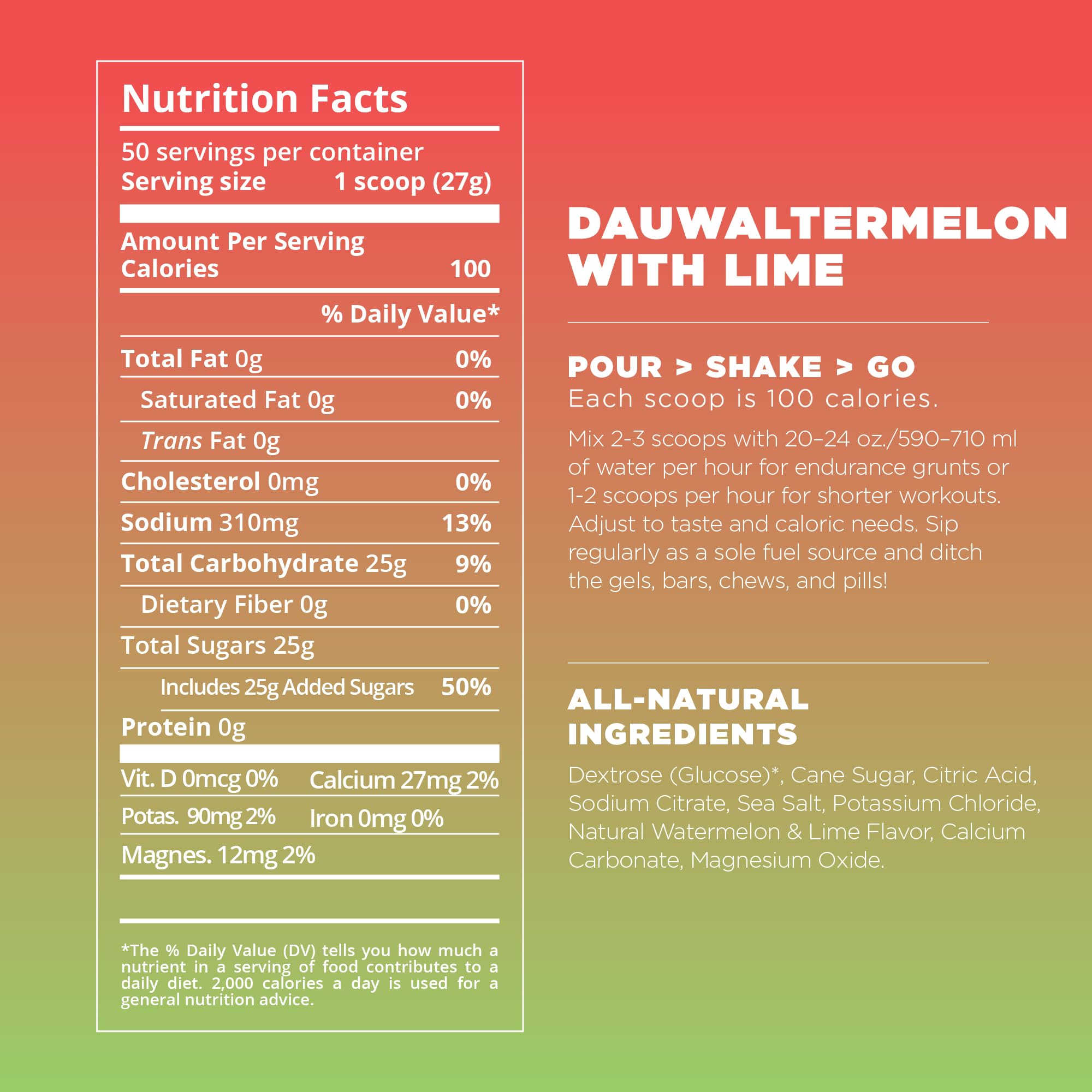 Tailwind Nutrition Endurance Fuel dissolves clear in water and leaves no aftertaste.