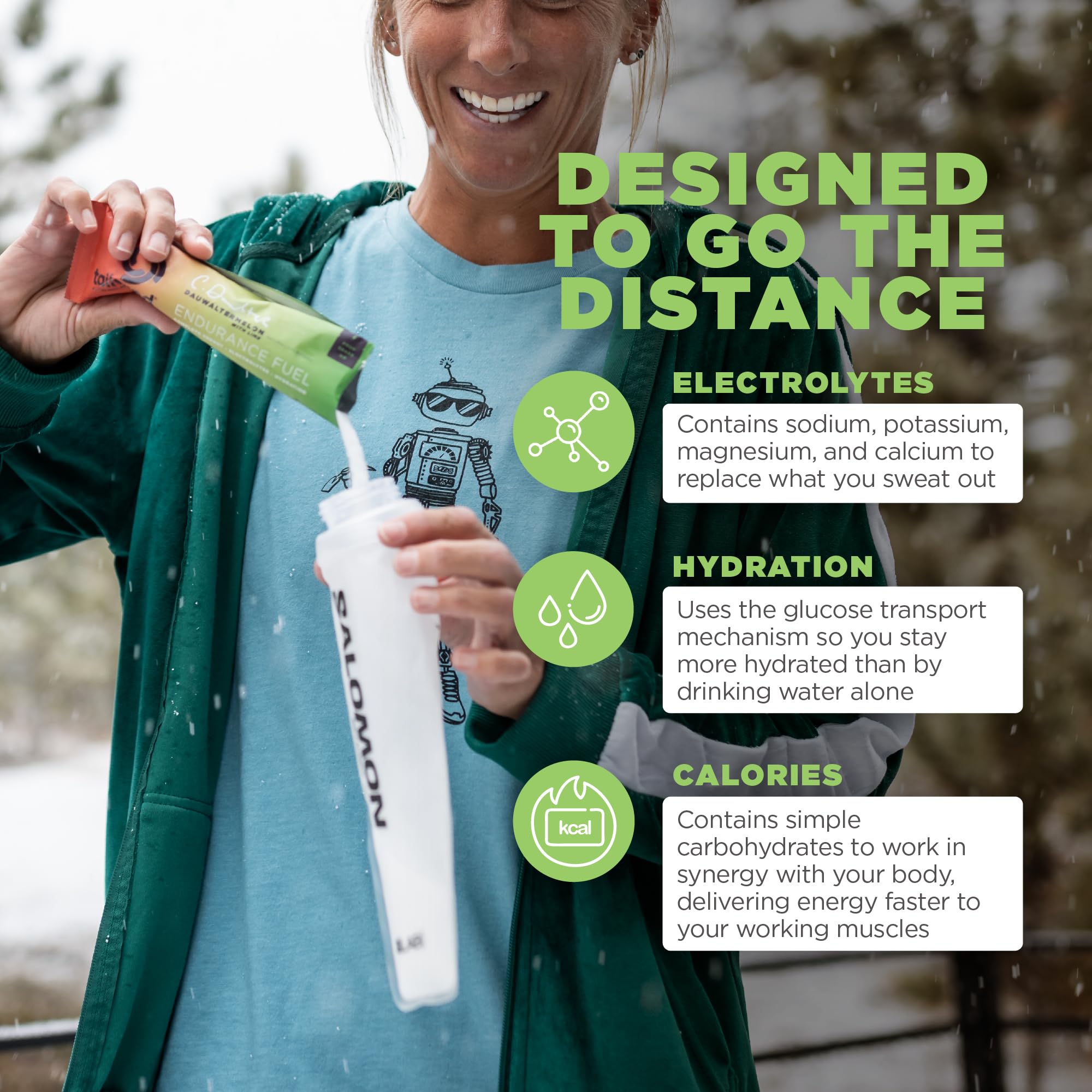 Tailwind Nutrition Endurance Fuel gluten-free vegan formula with clean ingredients for versatile fueling.