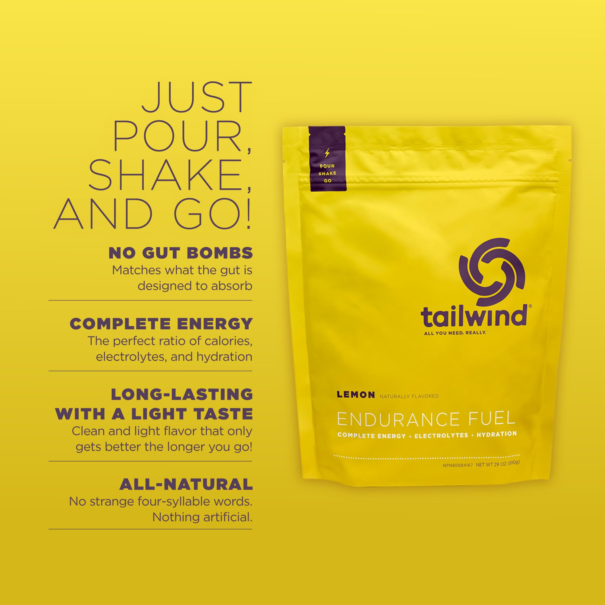 Tailwind Endurance Fuel powder scoop ready to mix