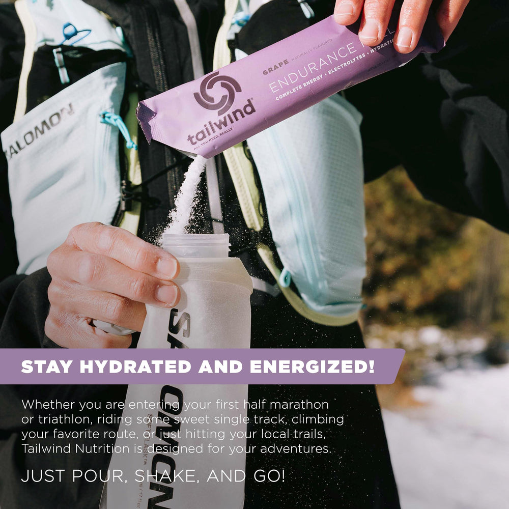 Tailwind Endurance Fuel travel pack ready for on-the-go fueling