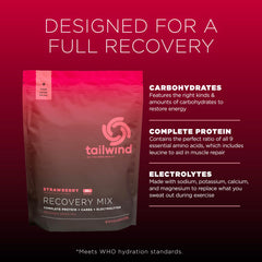 Tailwind Recovery Mix amino acids blend visual emphasizing recovery support.