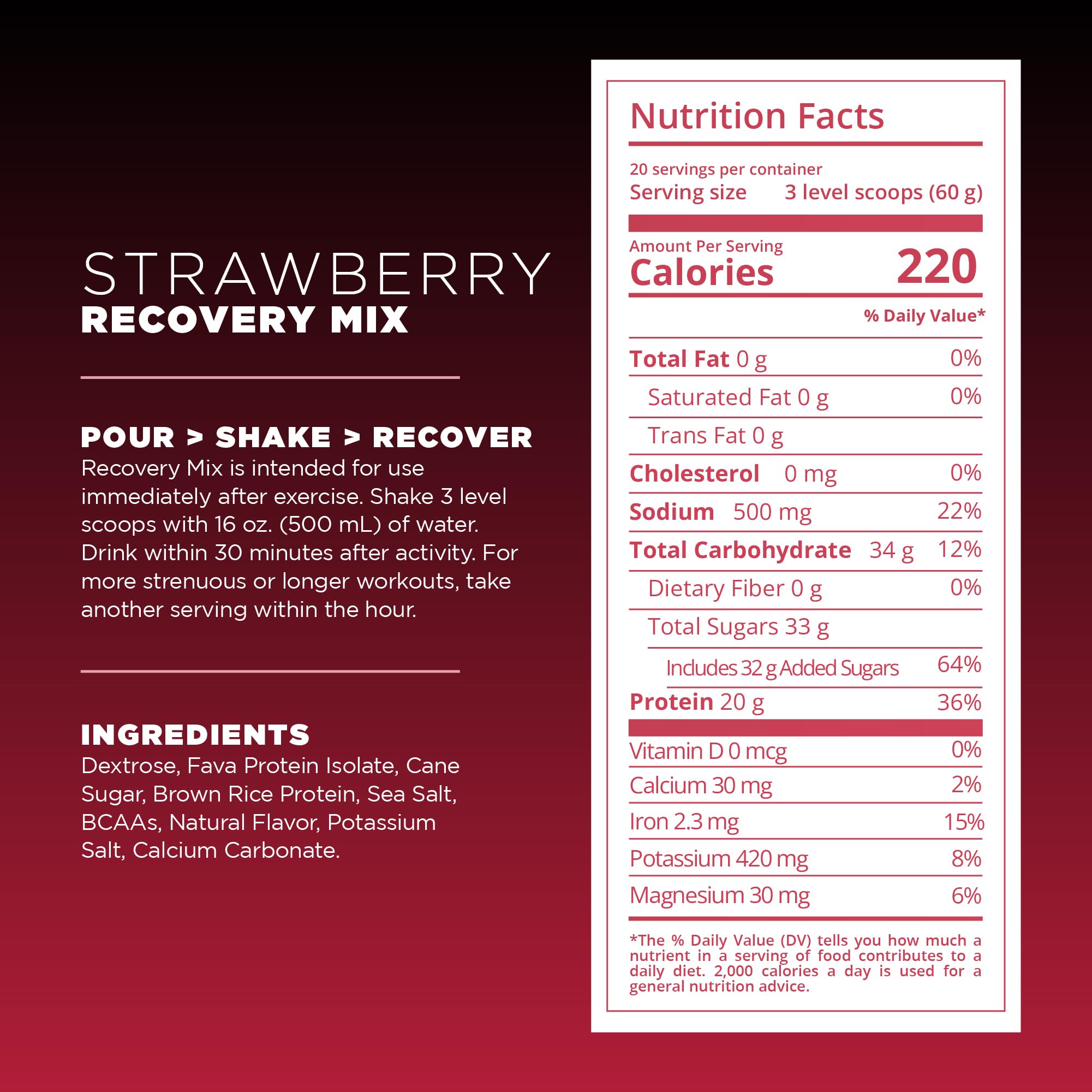 Tailwind Recovery Mix electrolytes illustration emphasizing hydration support.