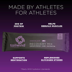 Tailwind Recovery Mix vanilla tub ready for quick mixing after training