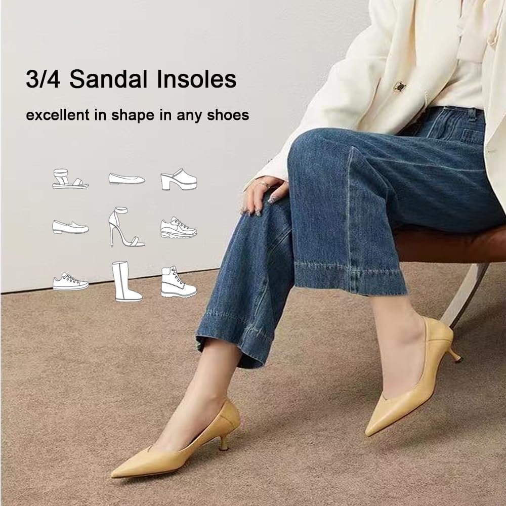 Takpre breathable leather footbed keeps feet cool during long wear