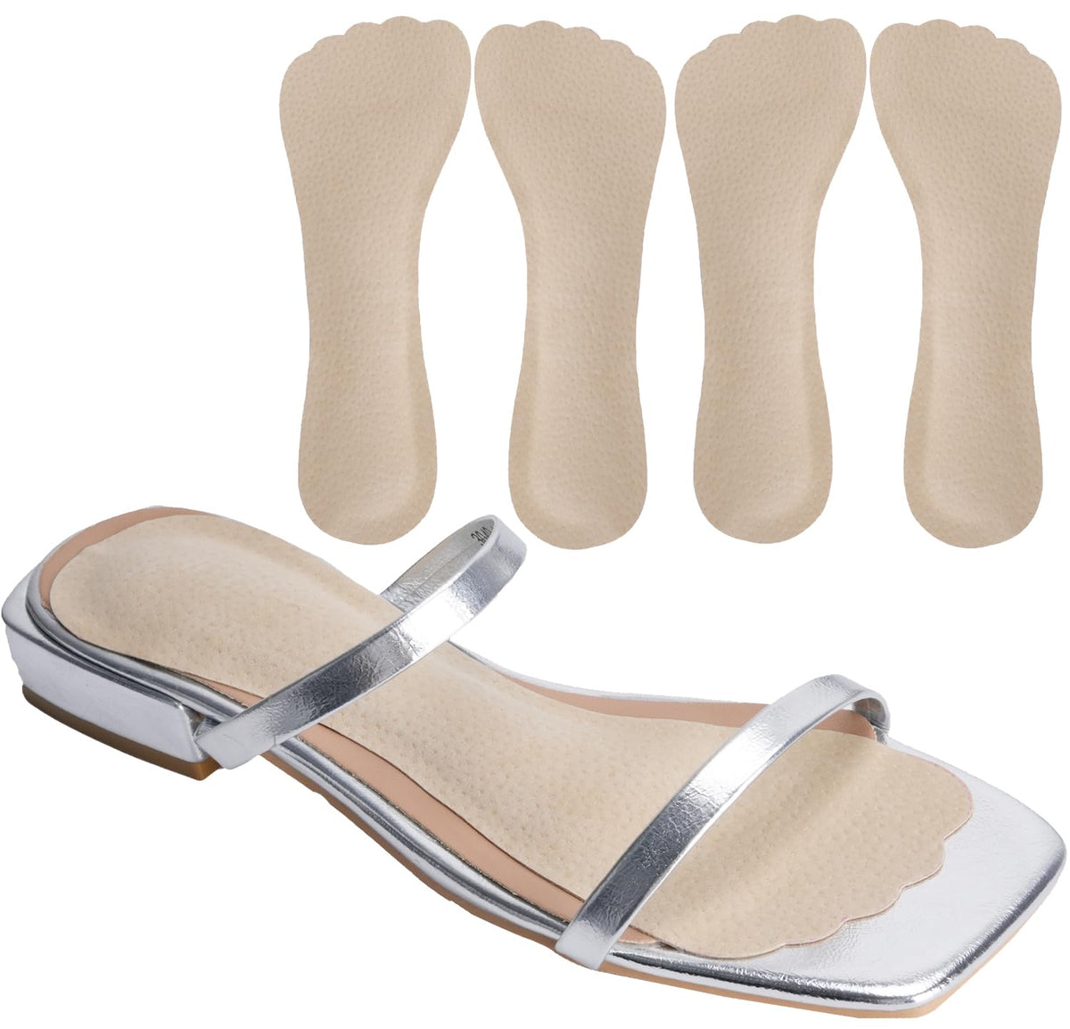 Takpre pigskin heel insert pack shot showing premium cushioning and anti slip design