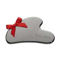 TALOVA 304-grade stainless steel gua sha face tool gliding for a refreshed look