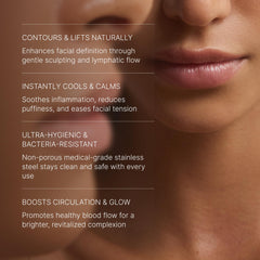 TALOVA gua sha with cooling sensation aids soothing daily skincare