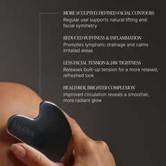 TALOVA jawline-sculptor gua sha helps define cheekbones and jawline