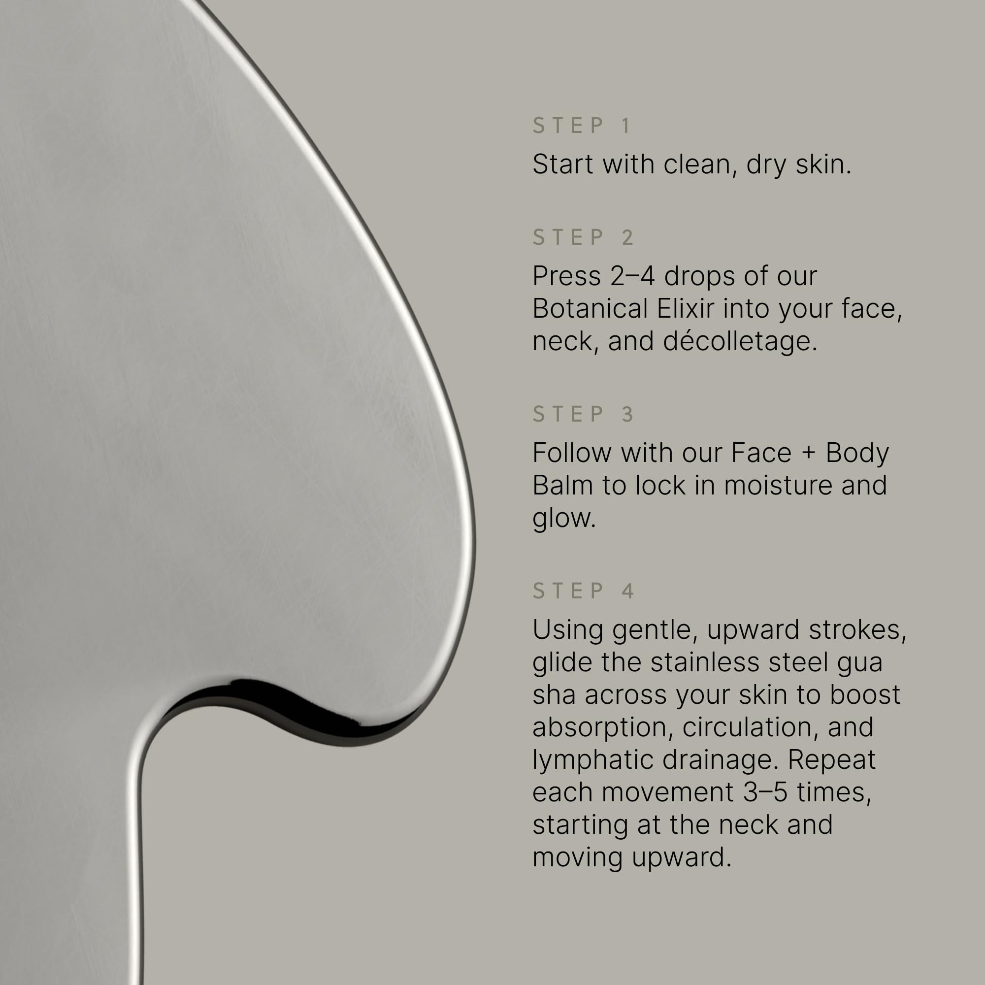 TALOVA lymphatic-drainage gua sha supports gentle puffiness reduction with smooth strokes