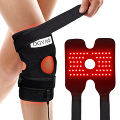 Talsafe red light therapy knee wrap with adjustable fit for joint comfort.