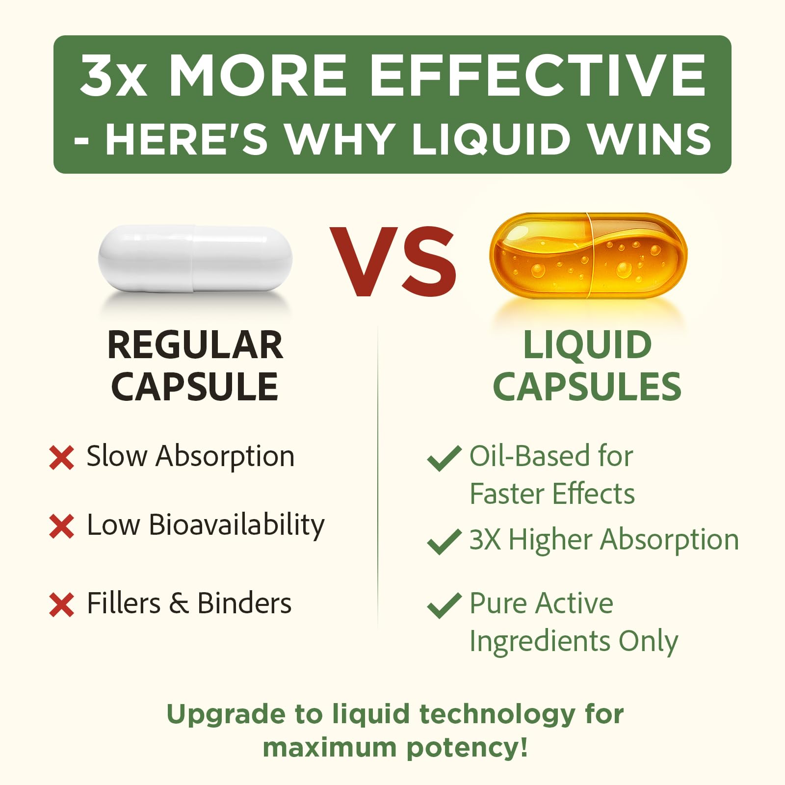 Talyvoriathor oil-based capsules pouring from bottle