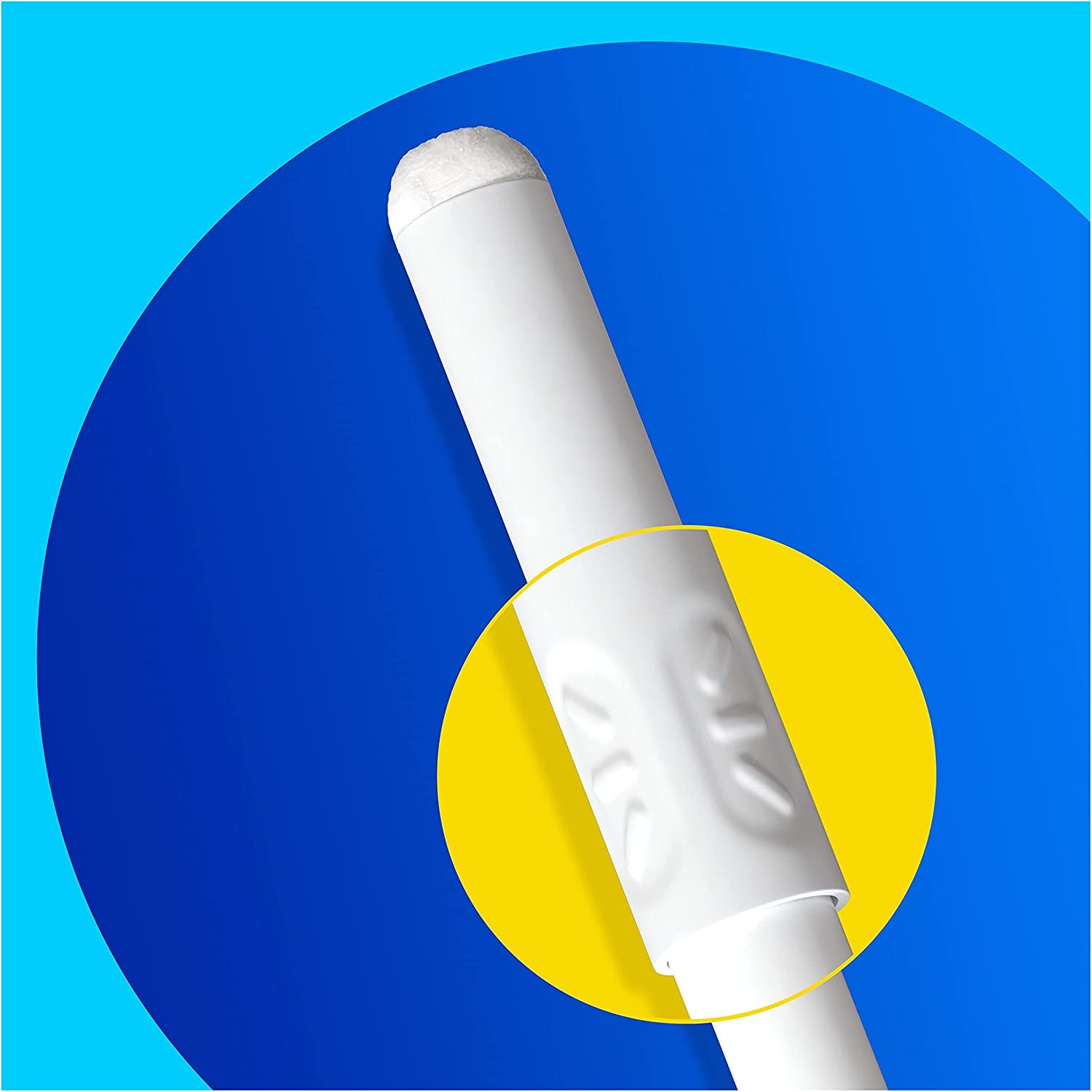 Tampax Anti-Slip Grip provides confident insertion.