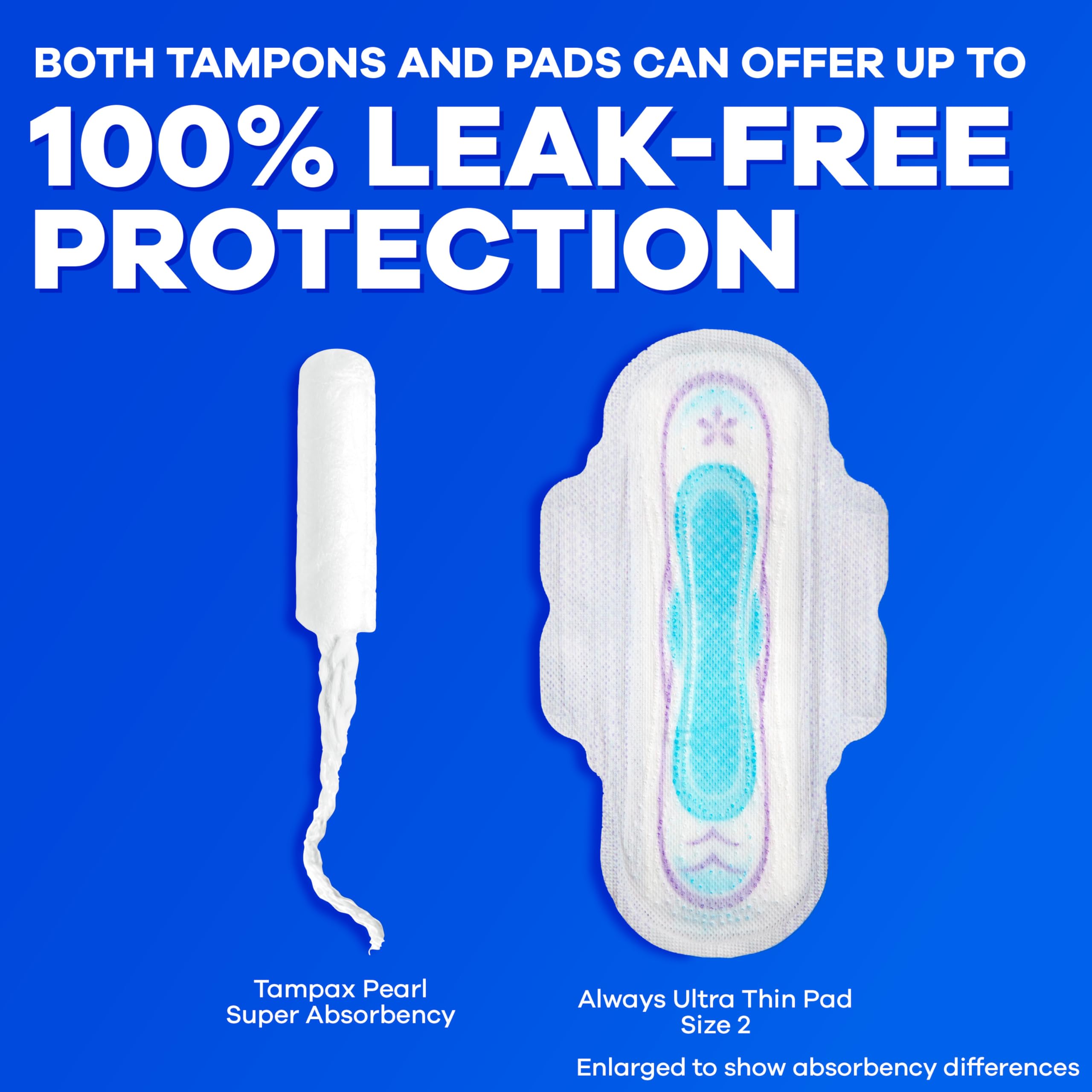 Tampax Pearl Ultra absorbency for peak days