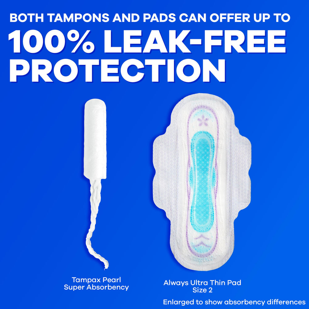 Dye-free Tampax Pearl design suitable for sensitive days