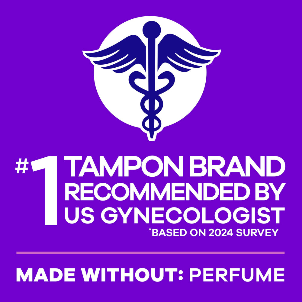 Tampax Radiant hand-holding applicator highlighting comfort