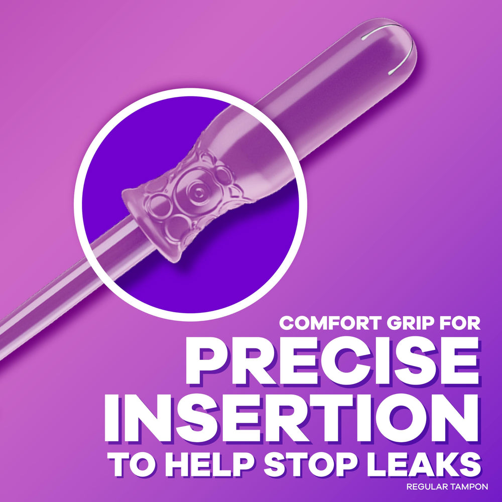 Tampax Radiant unscented packaging emphasizes fragrance-free design