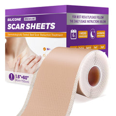Tamuto silicone scar sheets roll for adjustable scar coverage.