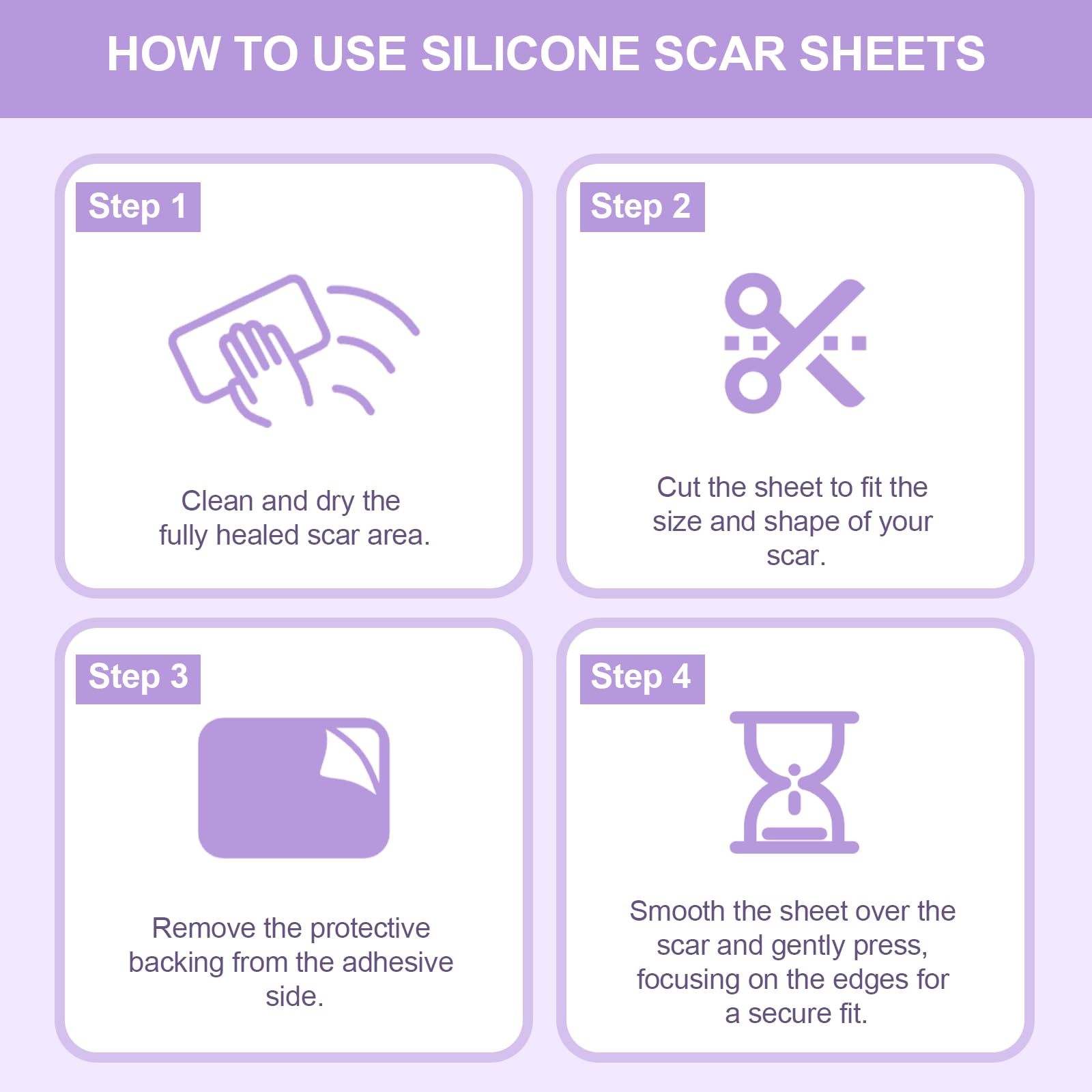 Tamuto silicone scar tape suitable for all skin types and ages.