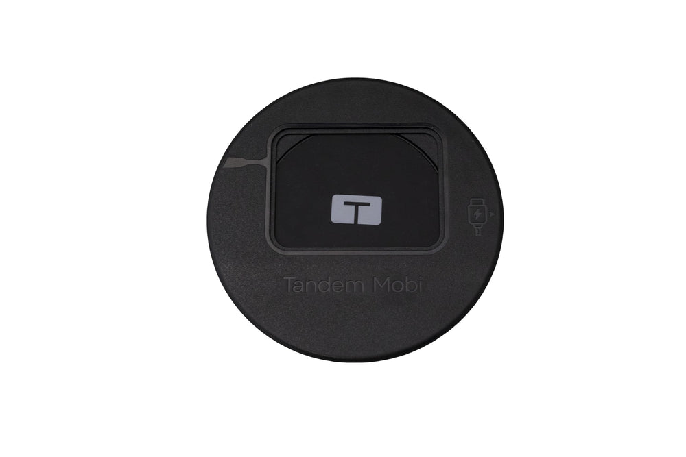 Tandem Mobi pad in use with pump for convenient charging.