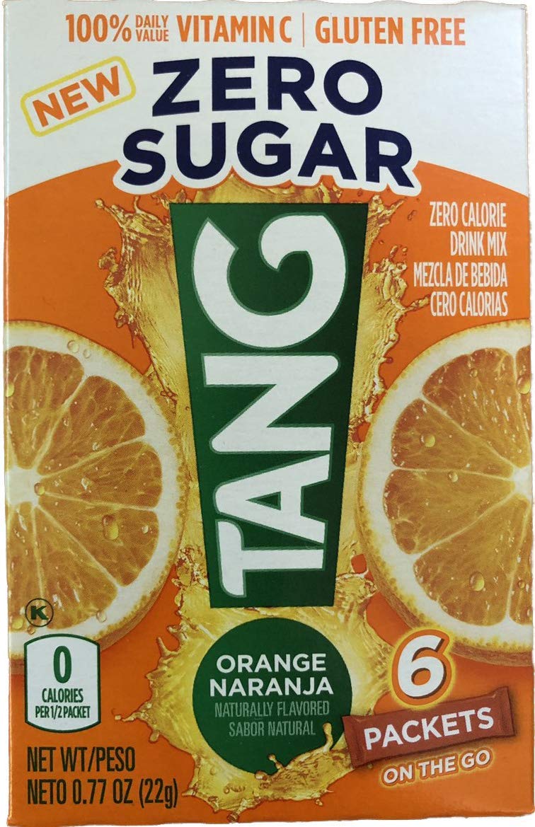 Tang On The Go Orange packets for easy on-the-go vitamin C hydration.