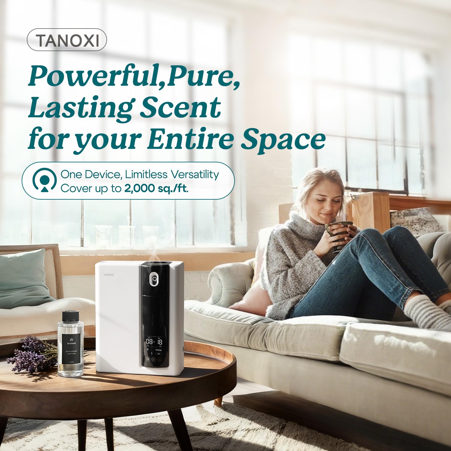 Tanoxi cold-air diffusion technology delivering a fast, fine aroma mist