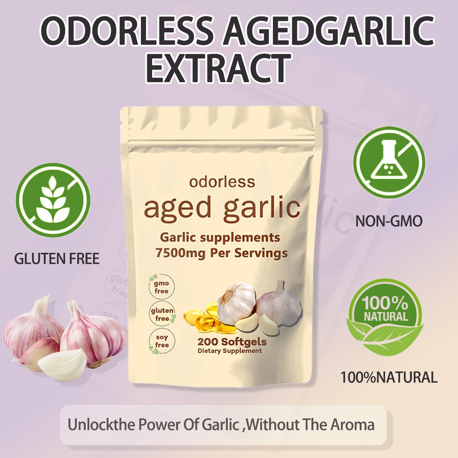 Softgels shown in bottle illustrating the dry aging process