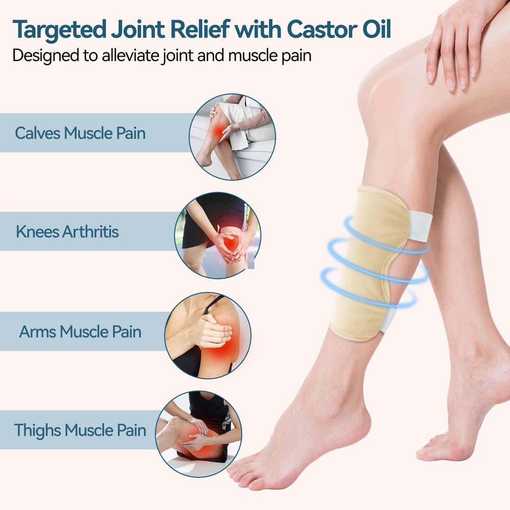 Taoscare castor oil pack wrap elbow supports joints and helps soothe sore elbow muscles.