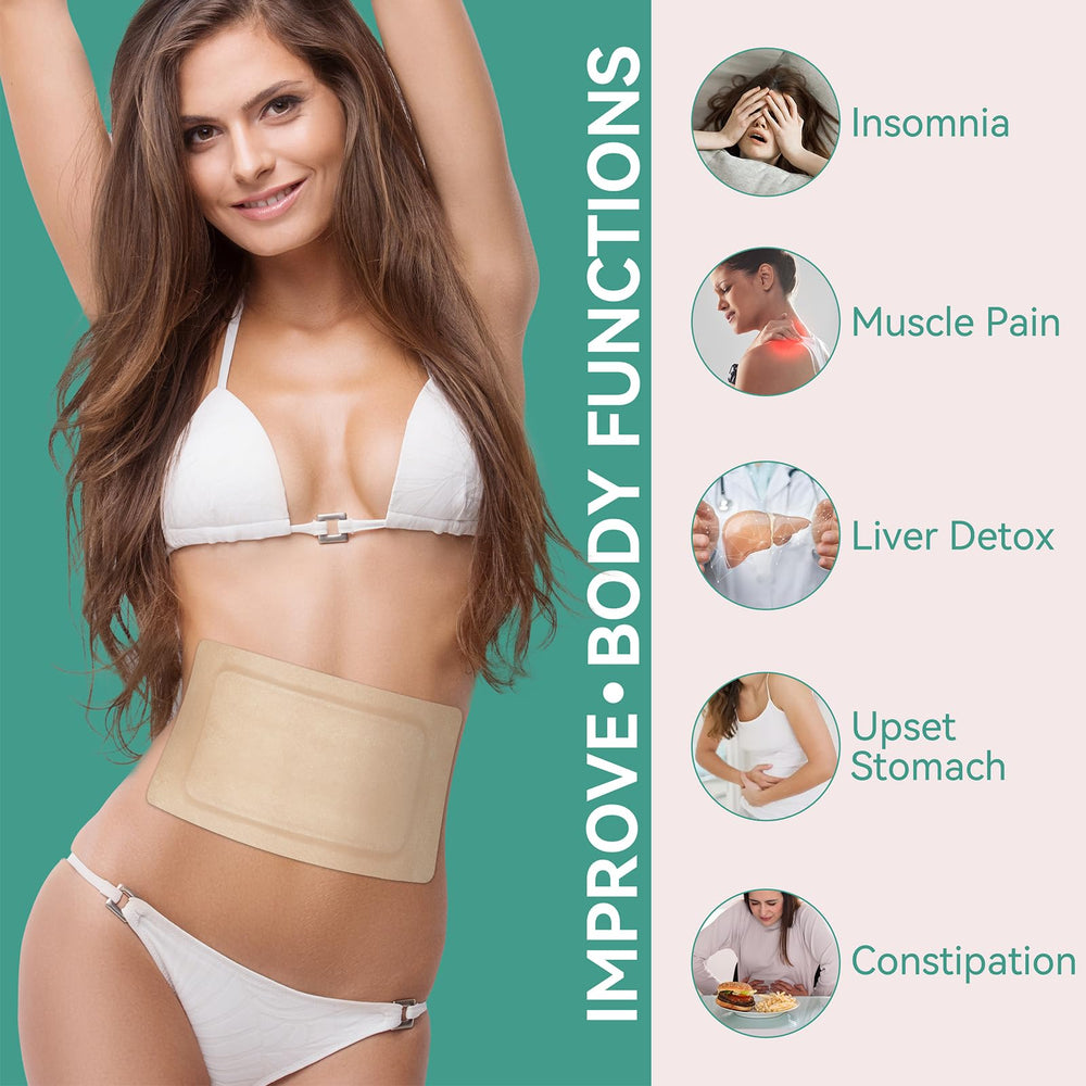 Taoscare wrap applied to stomach area for comfortable use