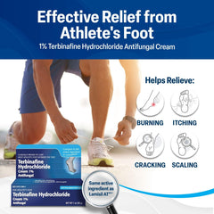 TARO Terbinafine 1% 2-pack tubes for convenient treatment on the go.