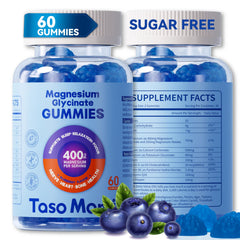 TasoMomi Magnesium Glycinate Gummies bottle for daily supplementation and balanced energy.