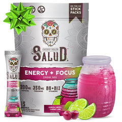 Taste Salud 2in1 energy packet for quick, on-the-go focus.