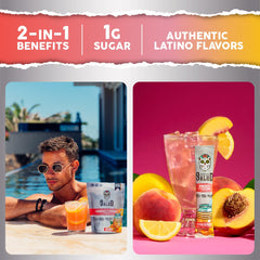 Taste Salud Salud agua fresca glass showcasing refreshing flavor with low sugar