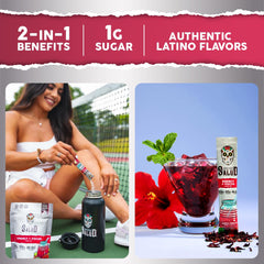 Taste Salud agua fresca mix packets ideal for refreshing hydration during workouts.
