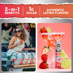 Taste Salud clean energy mixed with water for focus-friendly mornings